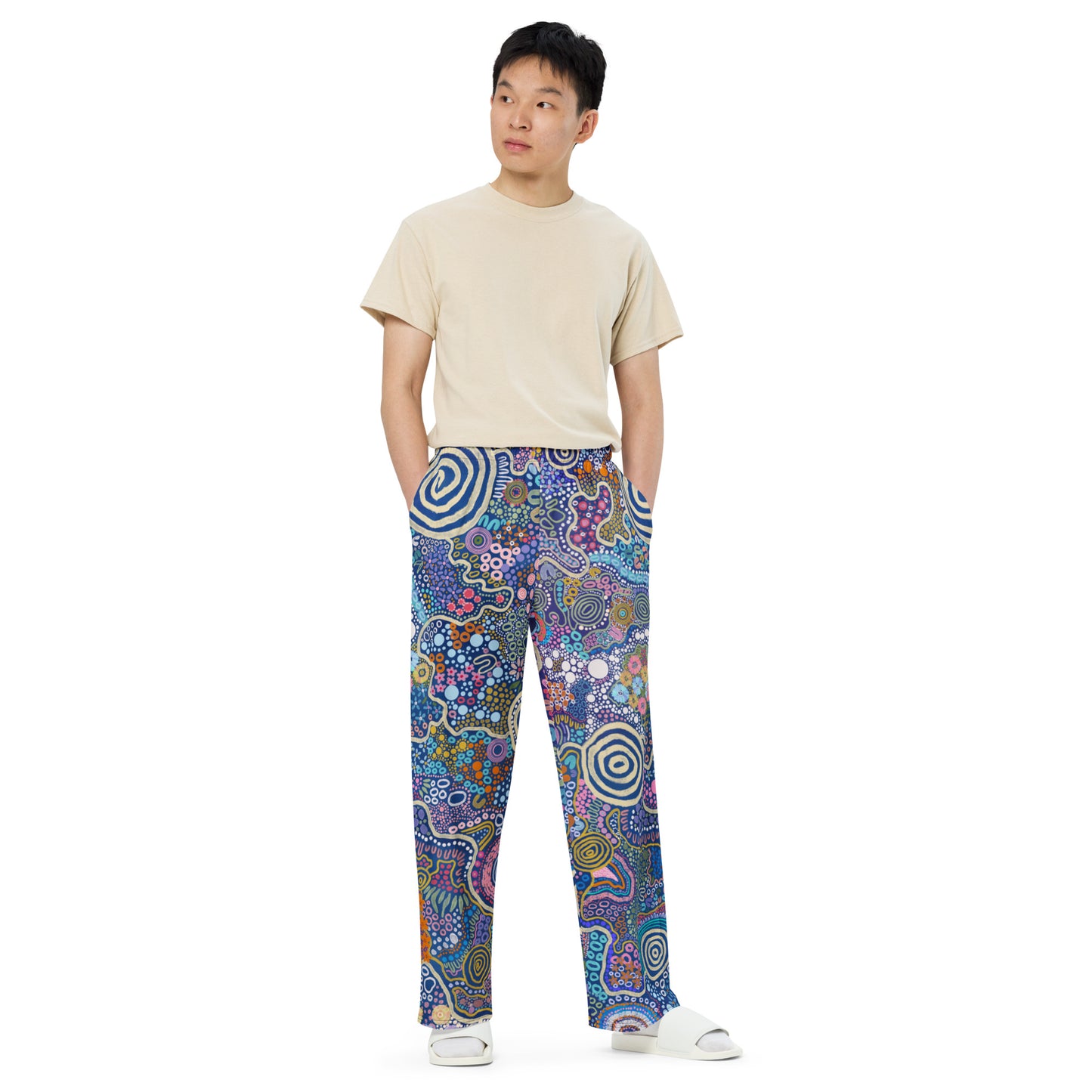 Aboriginal Art | Community | Unisex Wide-leg Pants