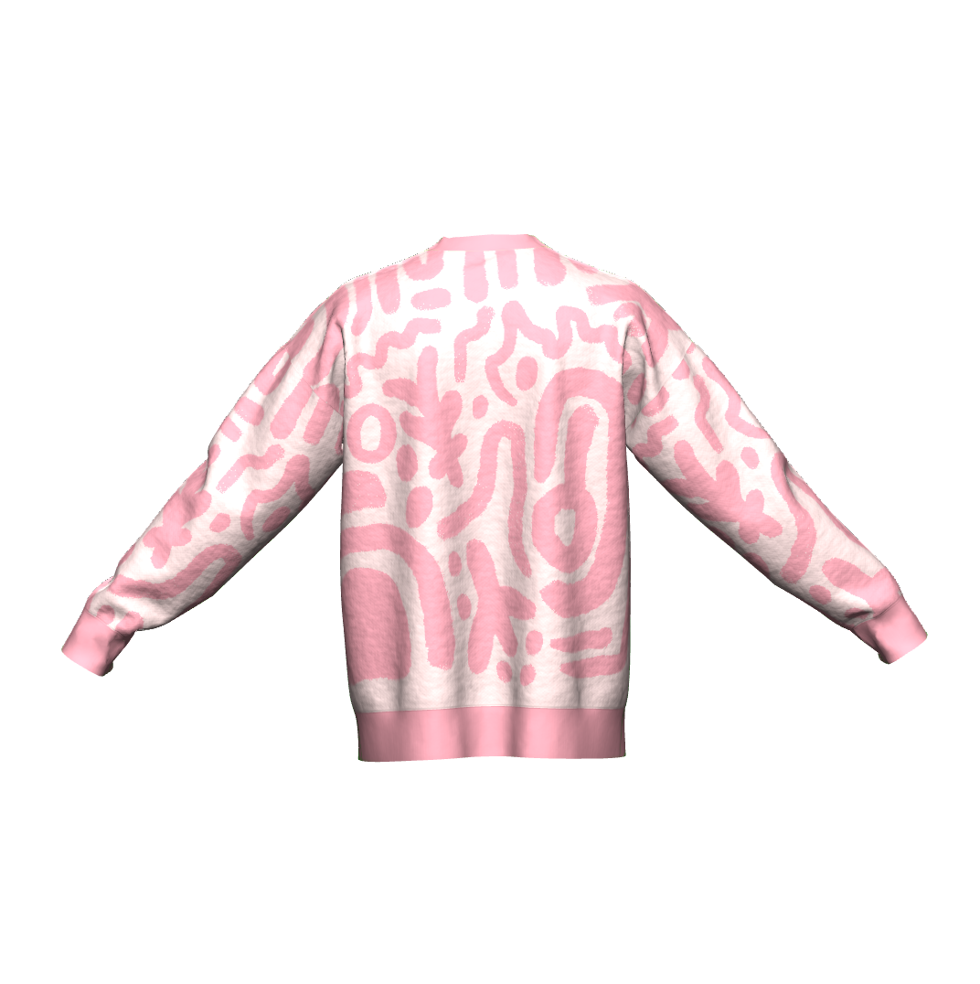 Sentimental Shapes | Pretty in Pink | Unisex Knit Sweater "Pullover"