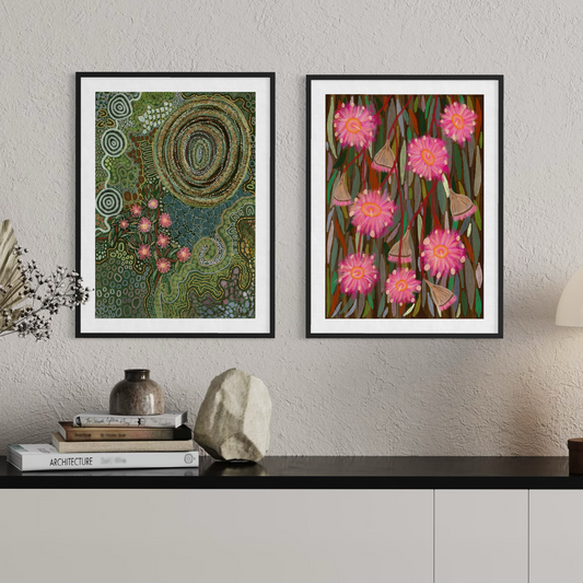 Gumtrees & Blossoming Gumnuts — A3 Art Print Collector Set