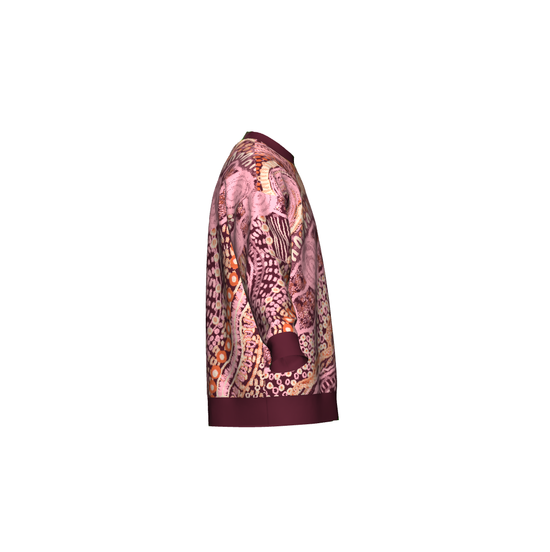 Aboriginal Art | Baba in Pink | Unisex Knit Sweater "Pullover"