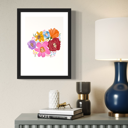 Flower Art | Blooming Together | Art Print