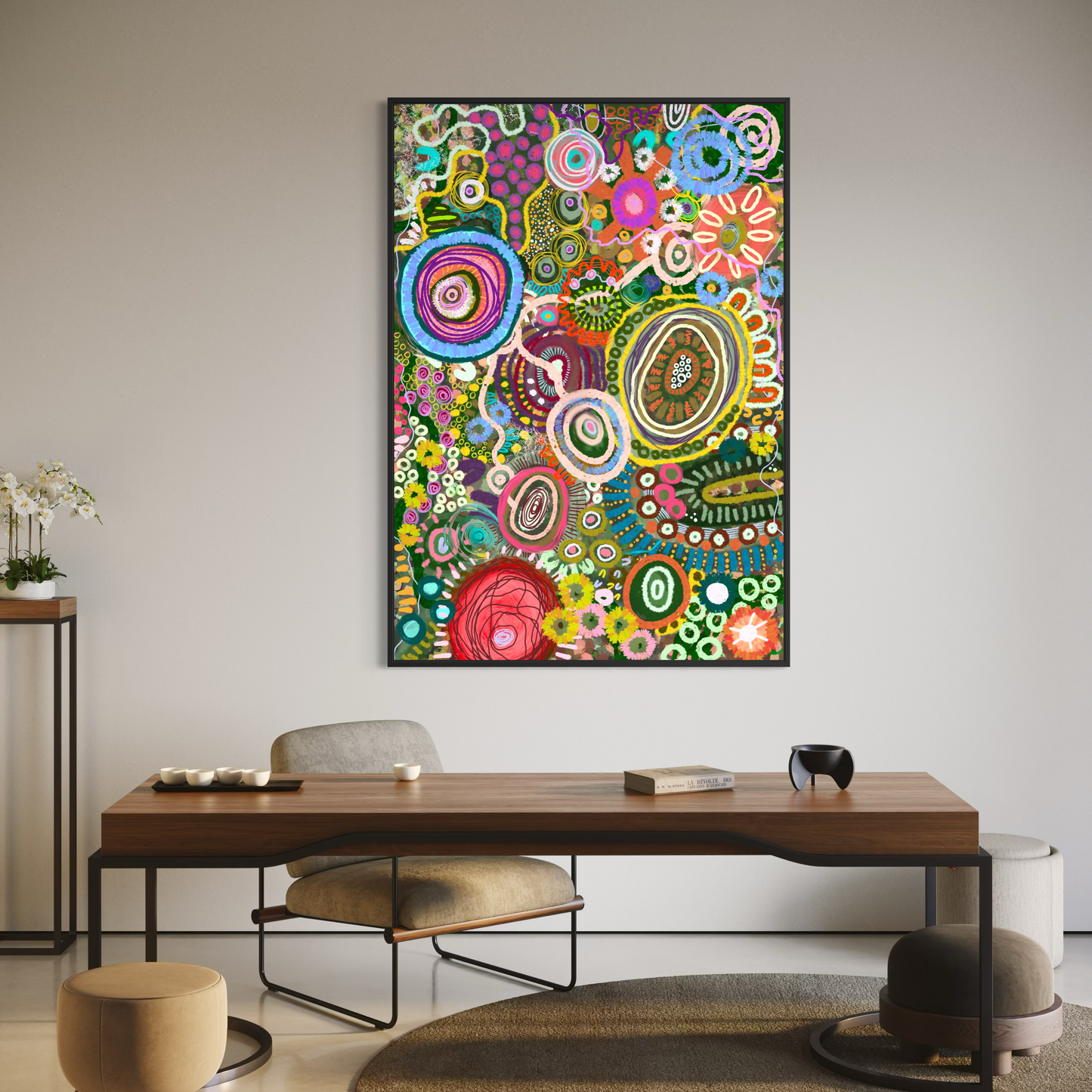 Gabar Gabar Yirrayirra  Birramal Dhaagun (Greenbush Land) | Aboriginal Art | Limited Premimum Framed Canvas Prints (Copy)