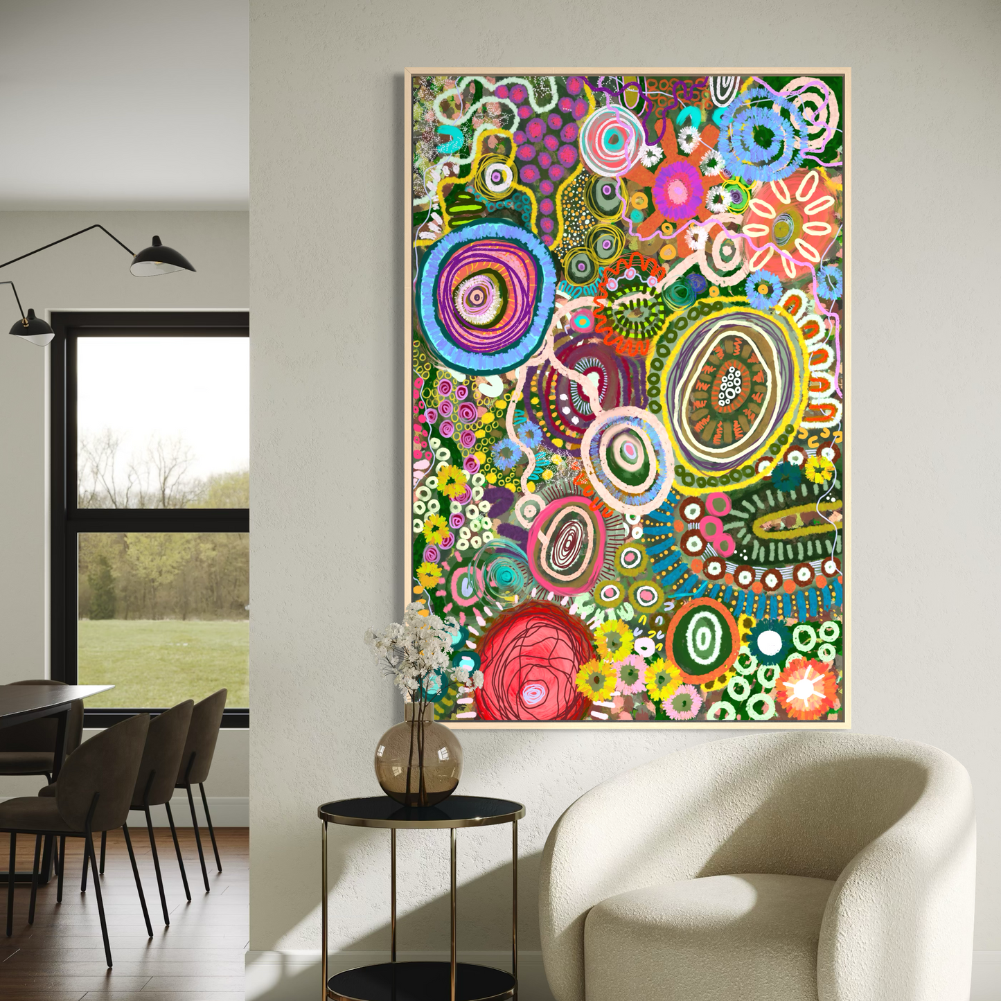 Gabar Gabar Yirrayirra  Birramal Dhaagun (Greenbush Land) | Aboriginal Art | Limited Premimum Framed Canvas Prints (Copy)