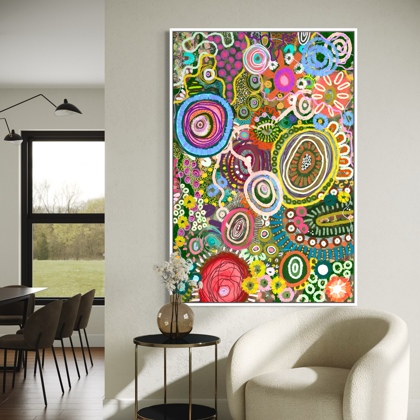 Gabar Gabar Yirrayirra  Birramal Dhaagun (Greenbush Land) | Aboriginal Art | Limited Premimum Framed Canvas Prints (Copy)