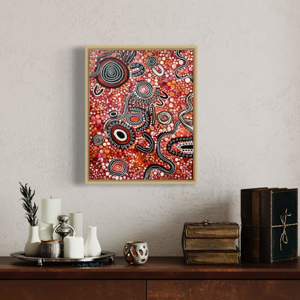 Aboriginal Art | The Three Rivers of Wiradjuri People | One-of-a-Kind ...