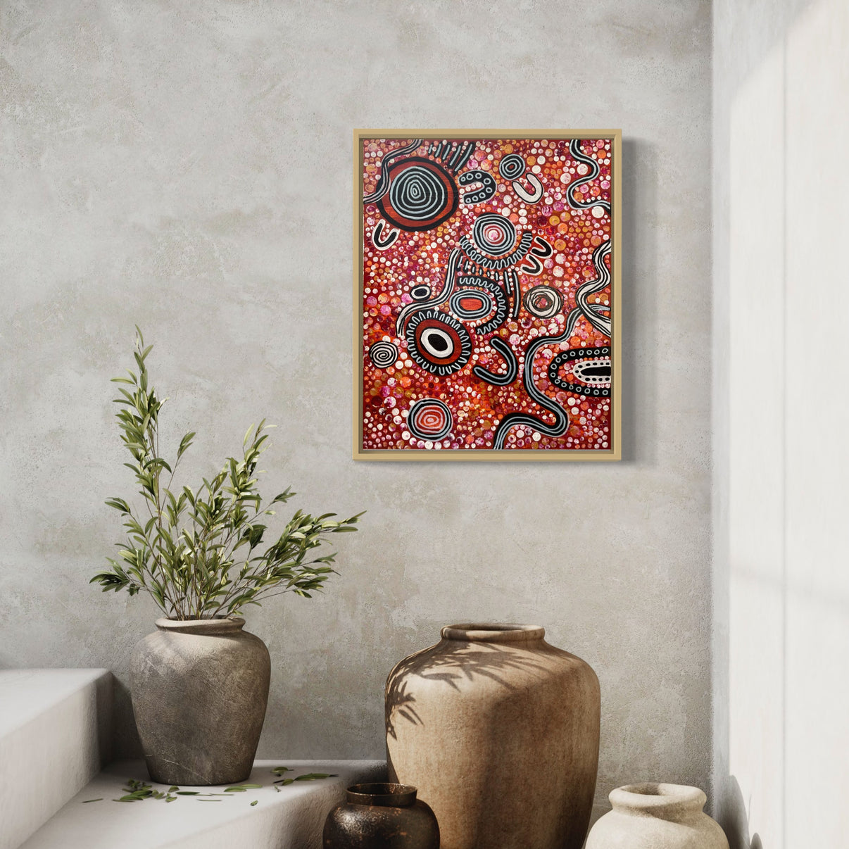 Aboriginal Art | The Three Rivers of Wiradjuri People | One-of-a-Kind ...