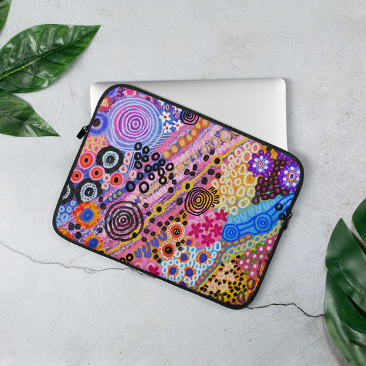 Aboriginal Artwork | Happiness | Laptop Sleeve