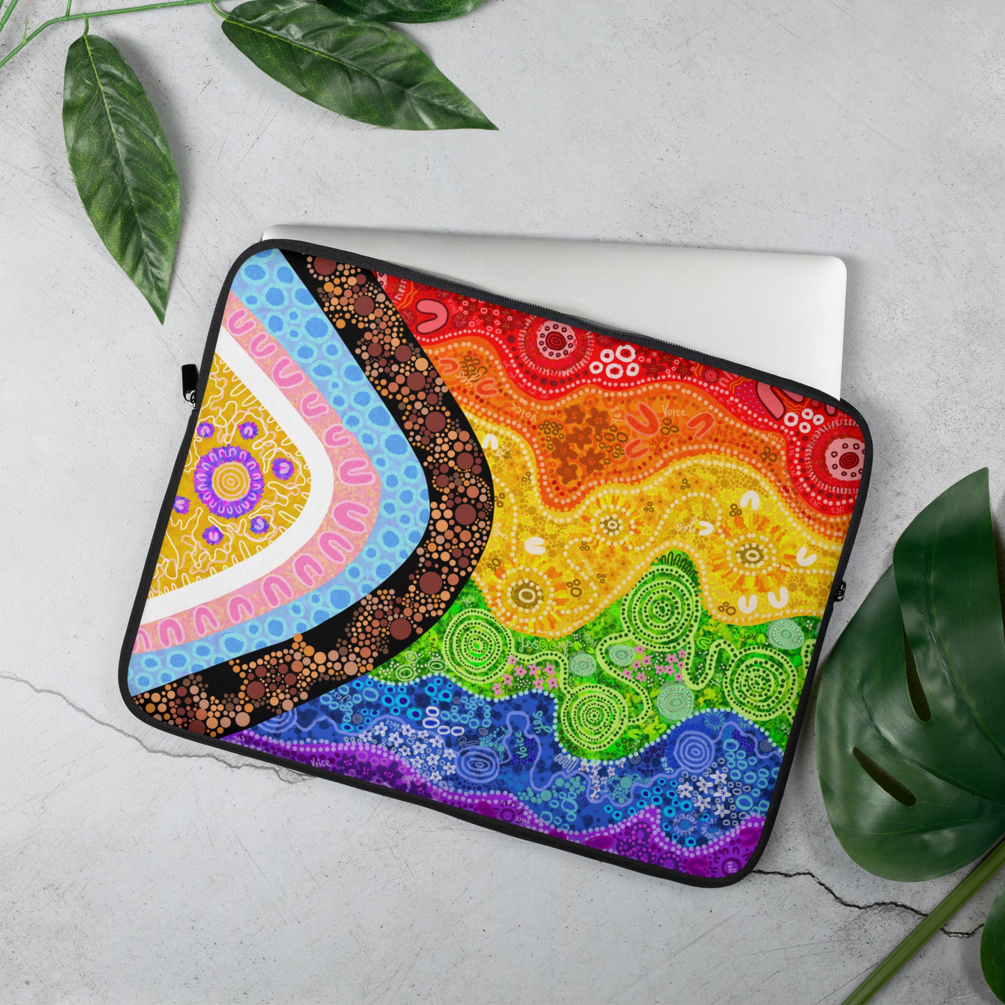 Aboriginal Pride Art | Inclusive Flag | Laptop Sleeve – Alejandro Lauren