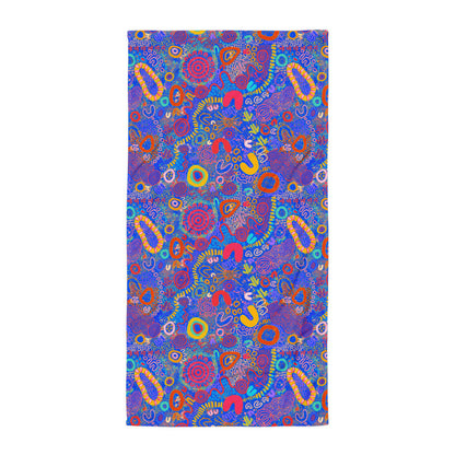 Aboriginal Art | Underwater City | Towel