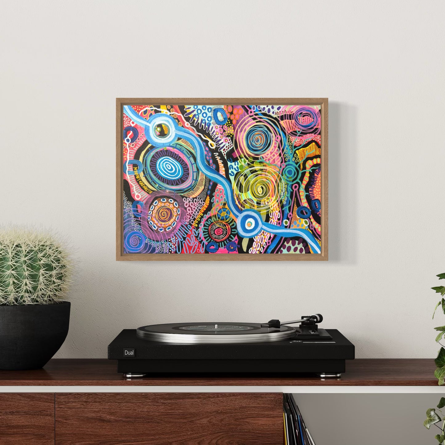 Aboriginal Art | technicolour dreaming | Original painting - 30 x 40 cm