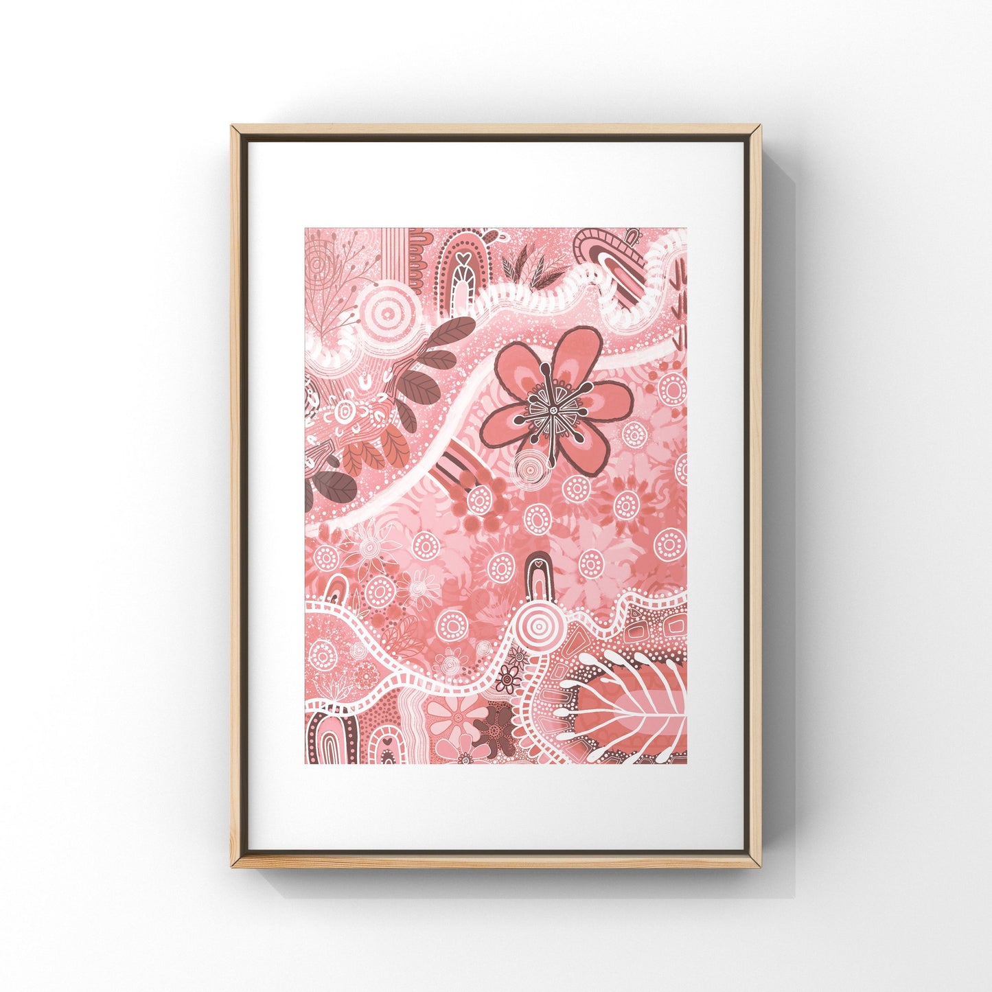 Aboriginal Art | Walking in Nature [Pink Edition] | Limited Release