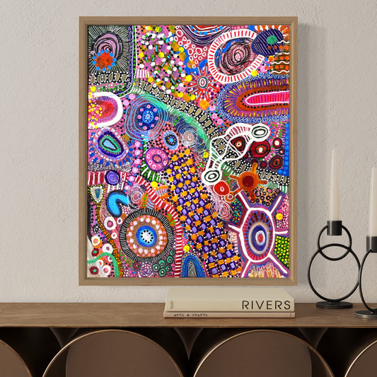 Aboriginal Art | Happy with Me | One-of-a-Kind Original Painting