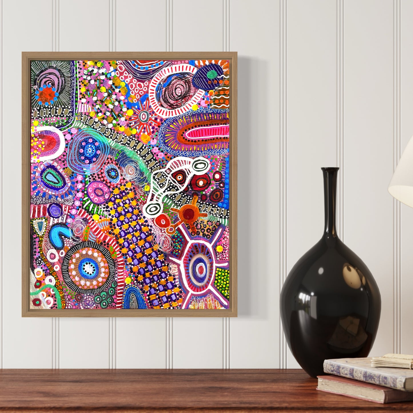 Aboriginal Art | Happy with Me | One-of-a-Kind Original Painting