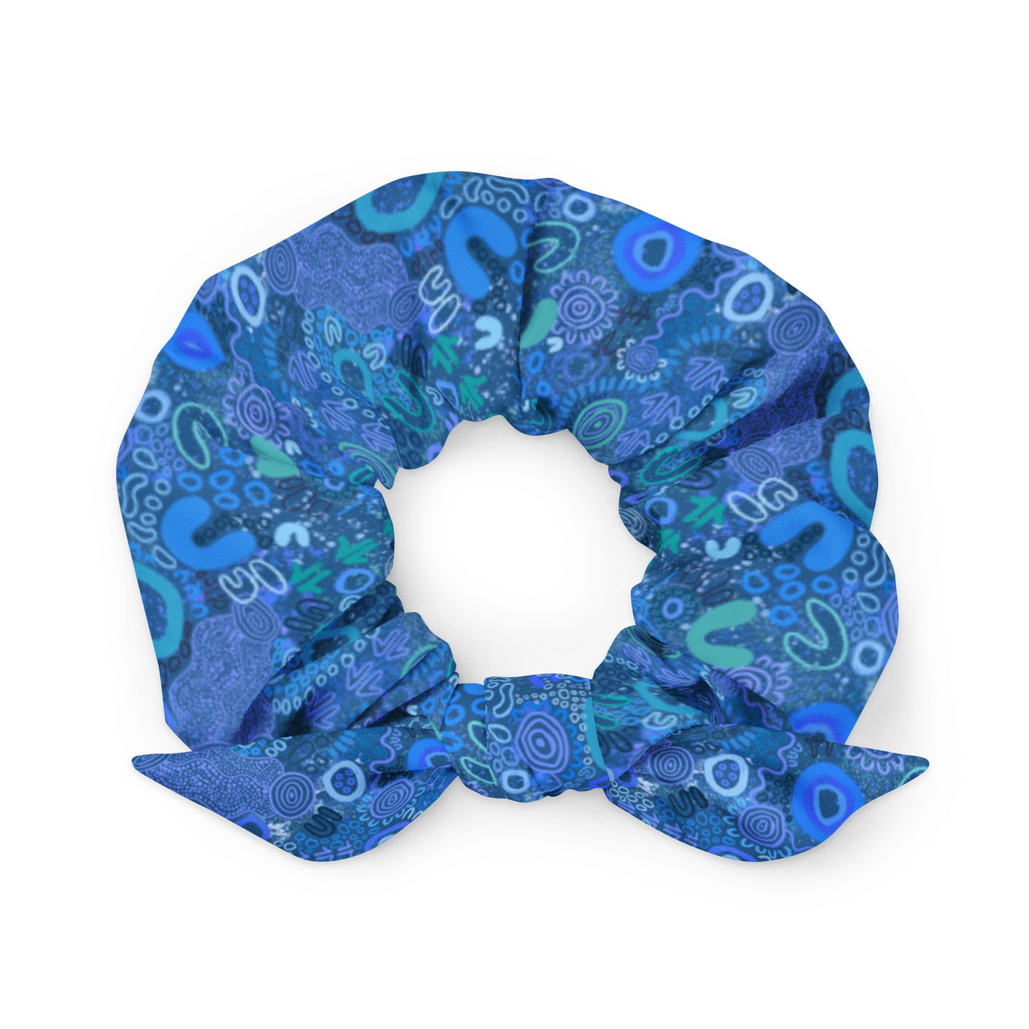 Aboriginal Art | Sapphire | Scrunchie