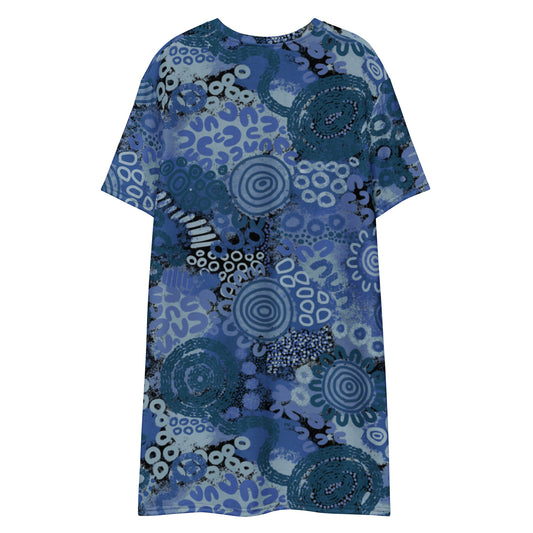 Aboriginal Art | Waterways | T-shirt Dress
