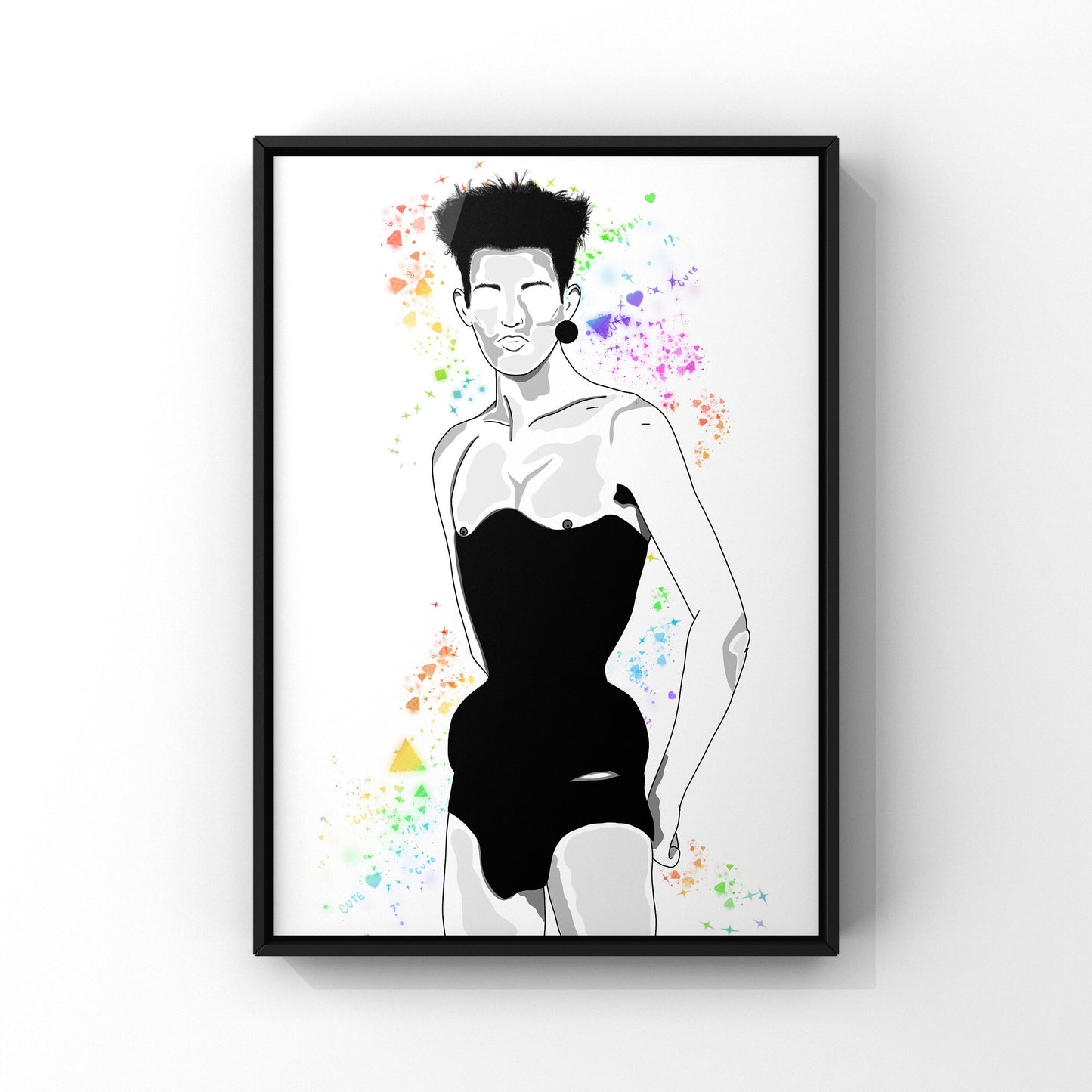 LGBTQIA+ Art | They are Fun, Fierce and Fab | Art Print