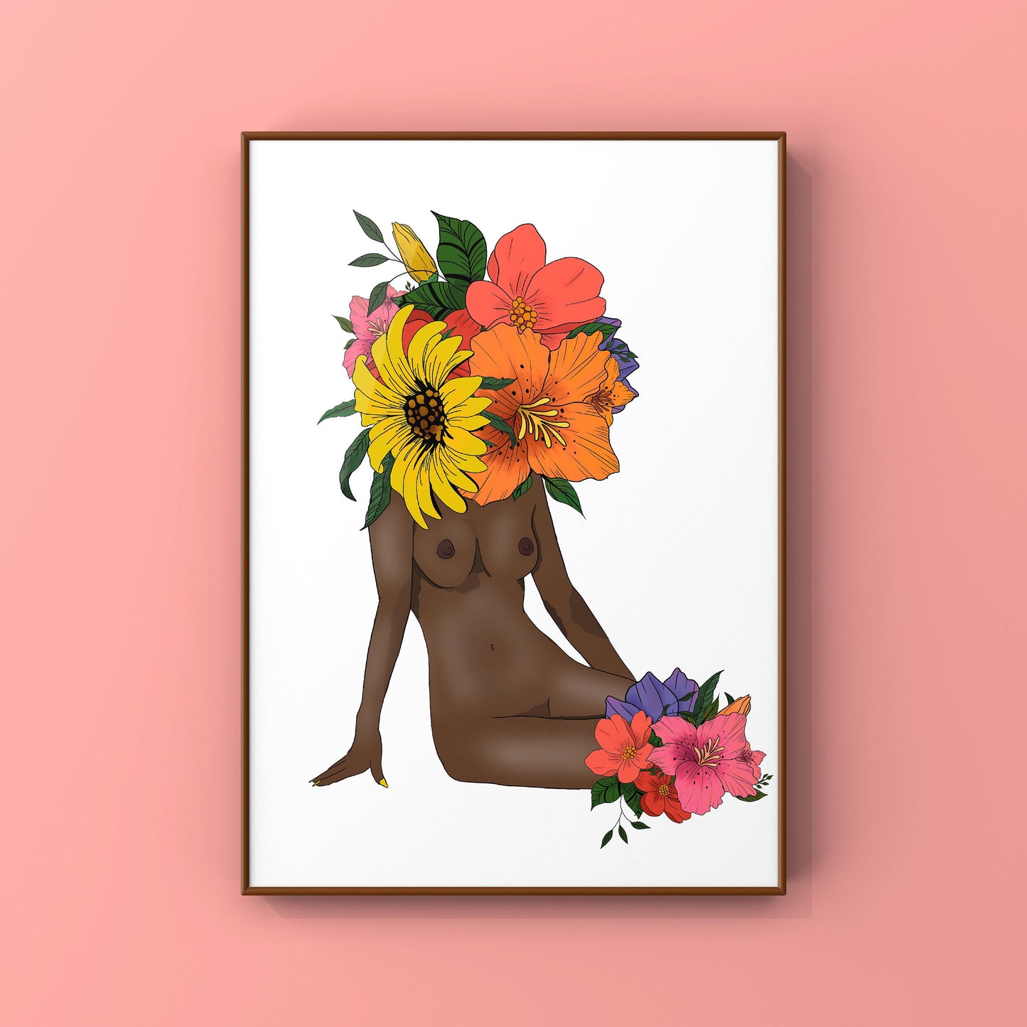 Flower Art | Free your mind | Art Print