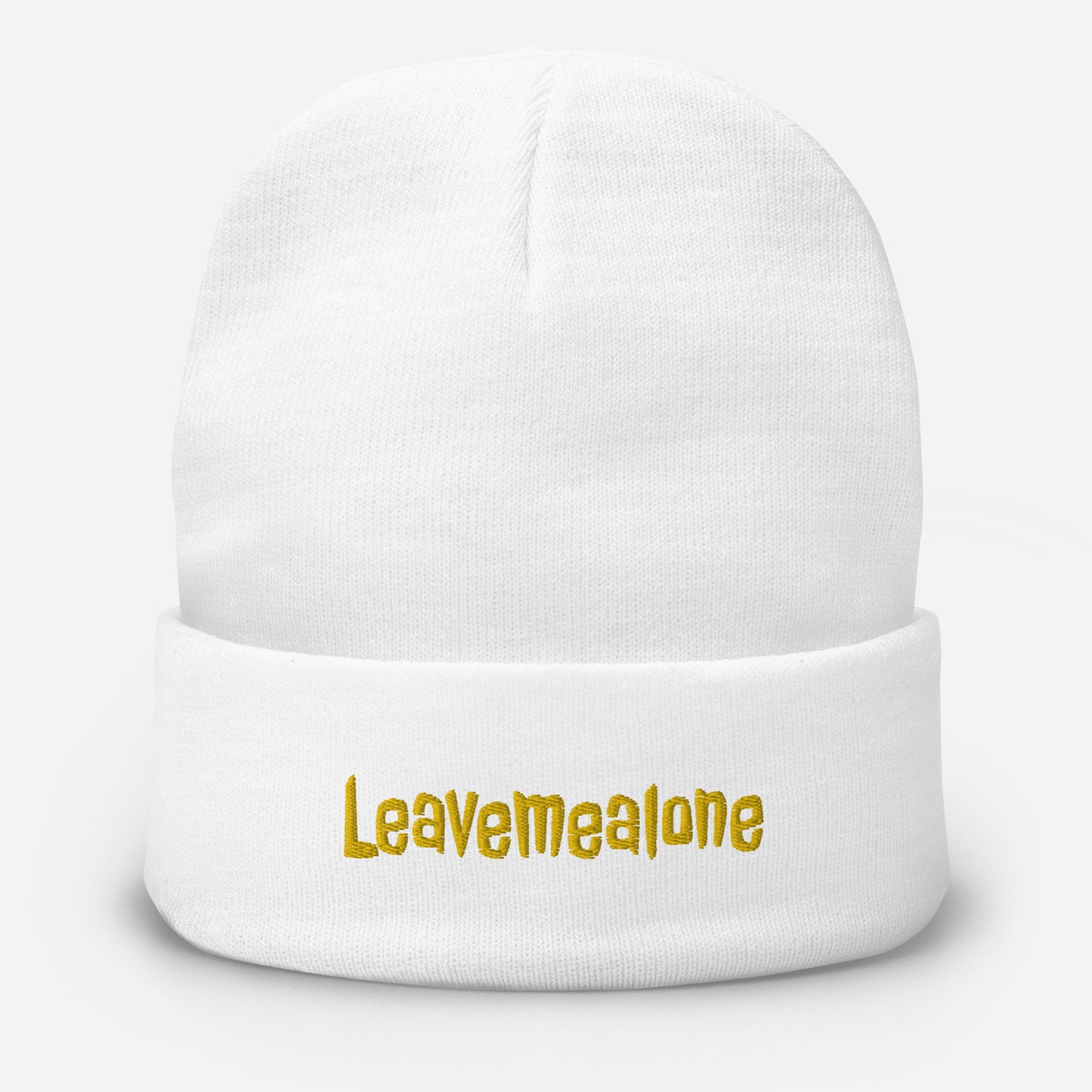 Pop Culture | Leave Me Alone | Embroidered Beanie