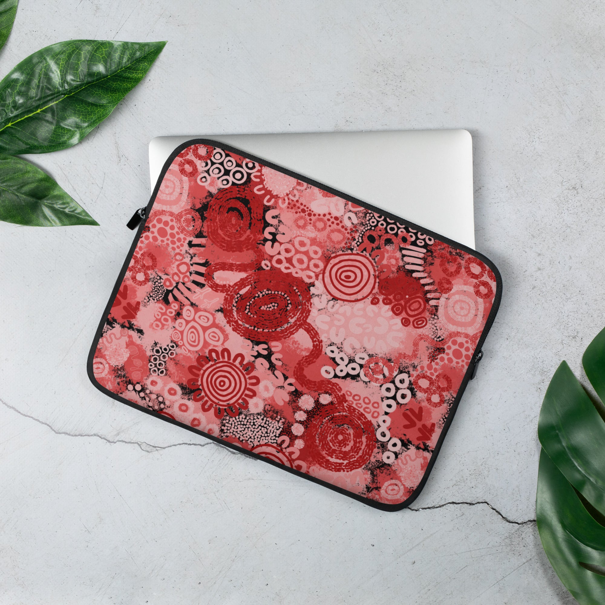 Aboriginal Print | Laptop Sleeve | Red Ochre | Wayde Clarke | Alejandro ...