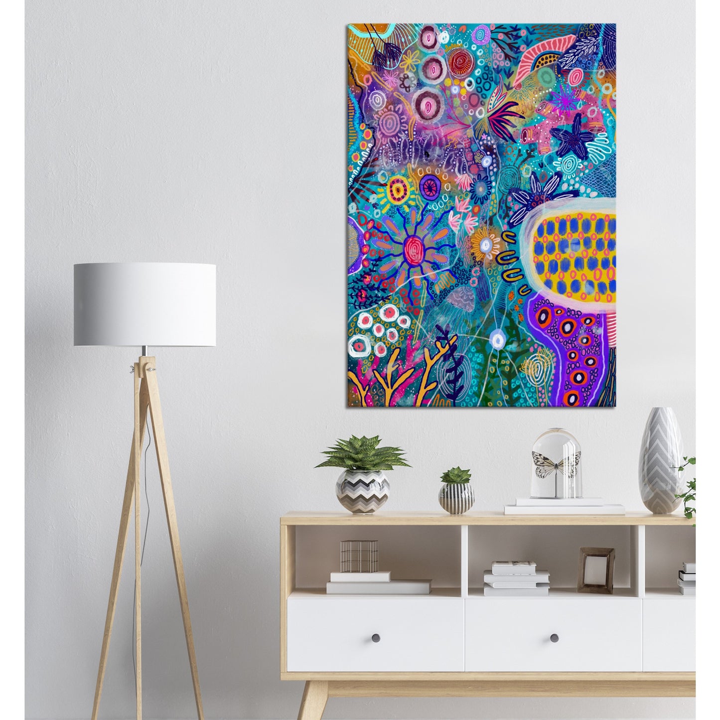 Aboriginal Art | Bocar Bindy: Dive into the Deep | Print to Canvas | Limited Release