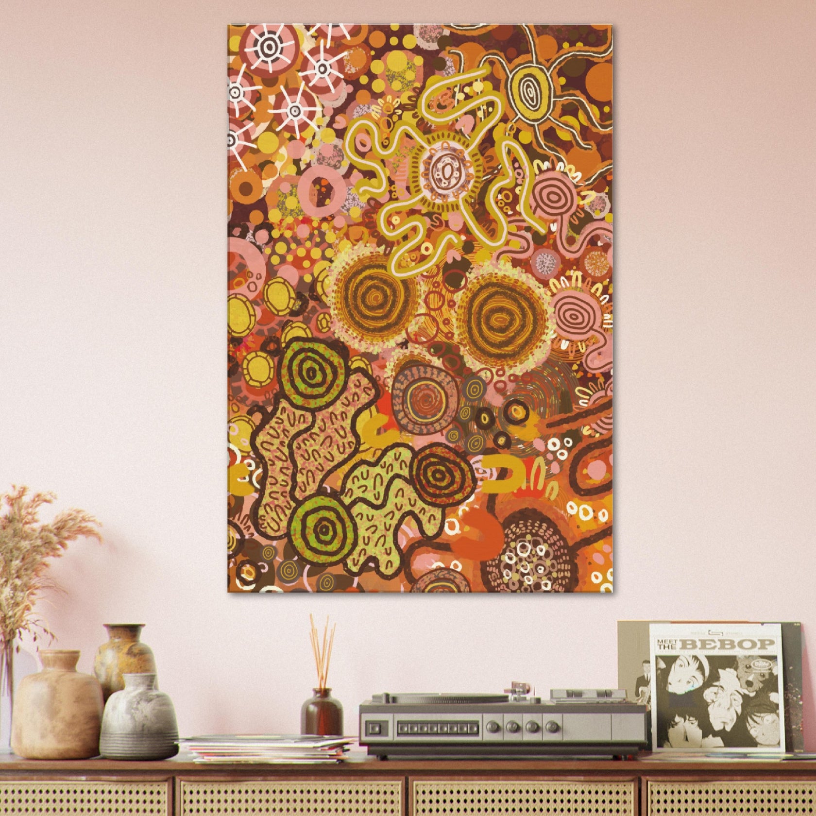 Aboriginal Art Canvas | Autumn | Wayde Clarke | Alejandro Lauren