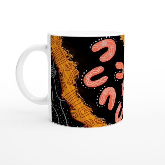 Aboriginal Art | Taking Shelter | Ceramic 11oz Mug