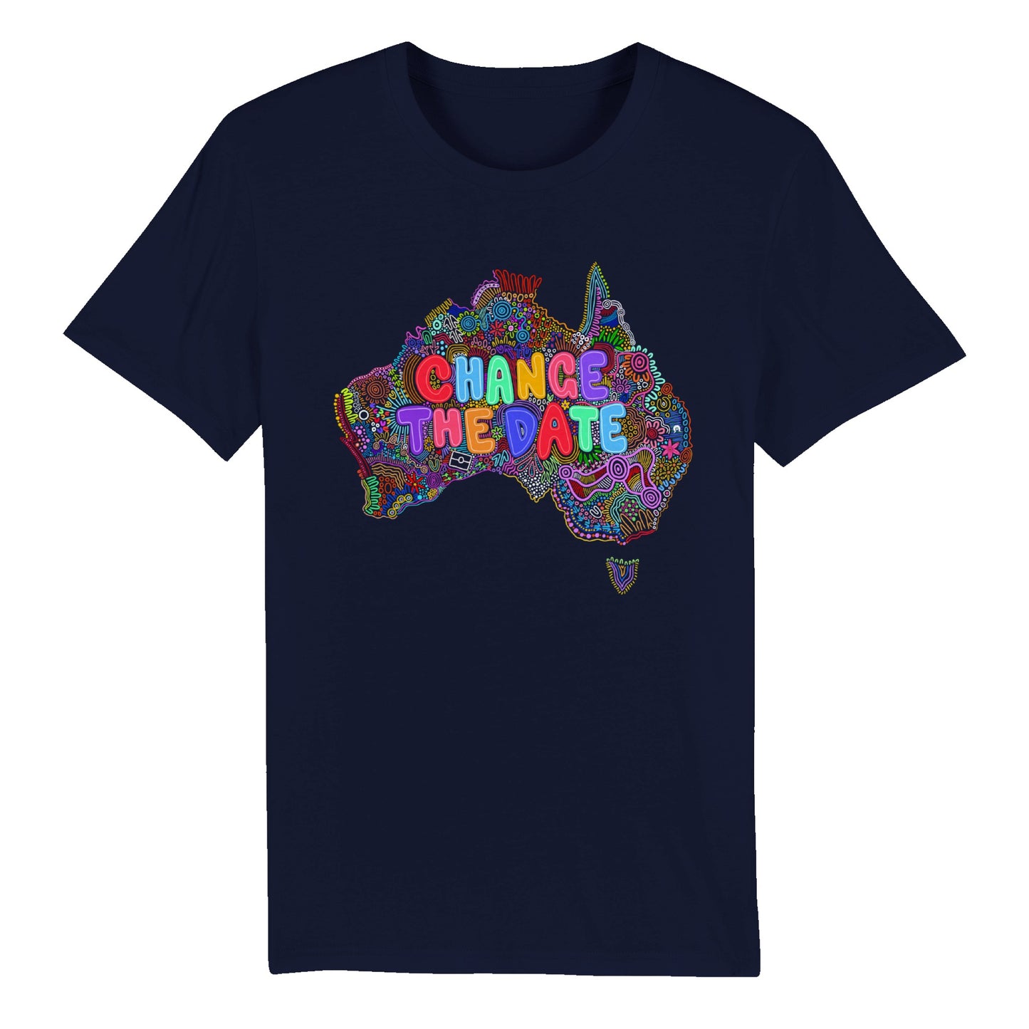 Aboriginal Art | Change The Date "Invasion day" | Premium Unisex Crewneck T-shirt