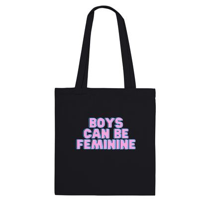 LGBTQIA+ Art | Boys Can Be Feminine | Eco Classic Tote Bag