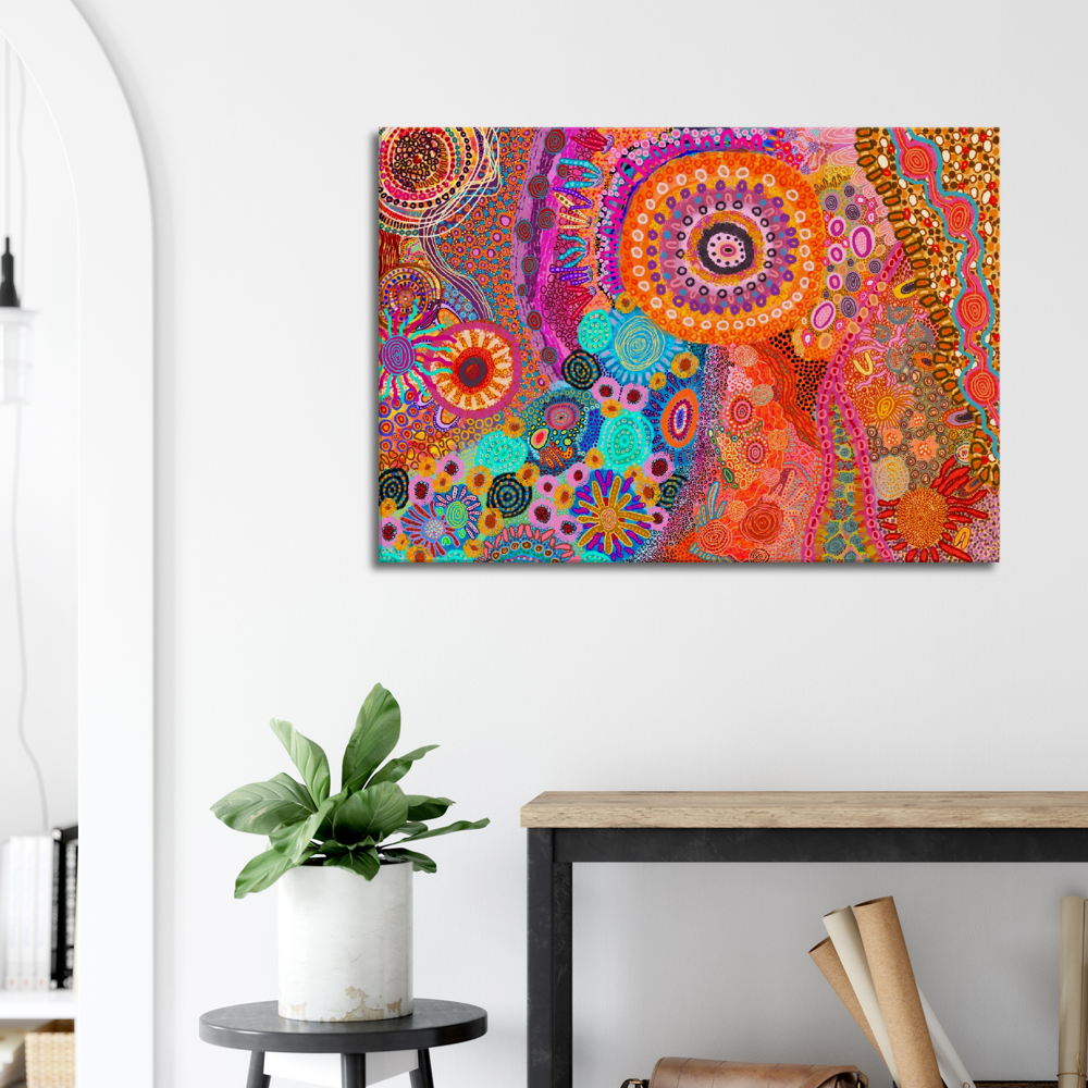 Aboriginal Art | Catching Sunshine | Print to Canvas | Limited Release