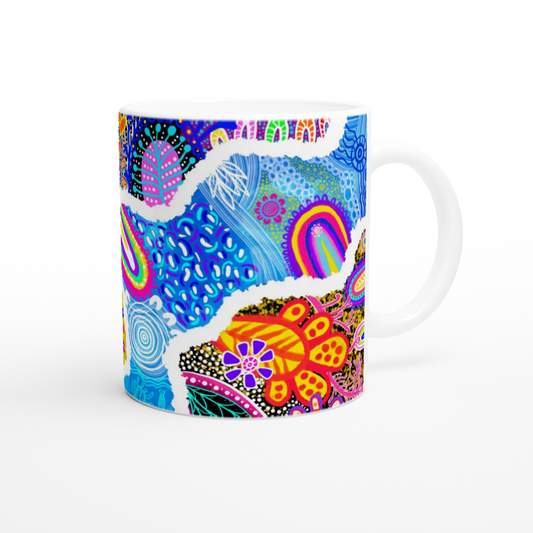 Aboriginal Art | The Great Barrier Reef | Ceramic 11oz Mug