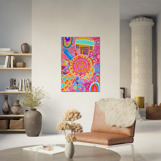 Aboriginal Art | Newcastle City | Print to Canvas | Limited Release